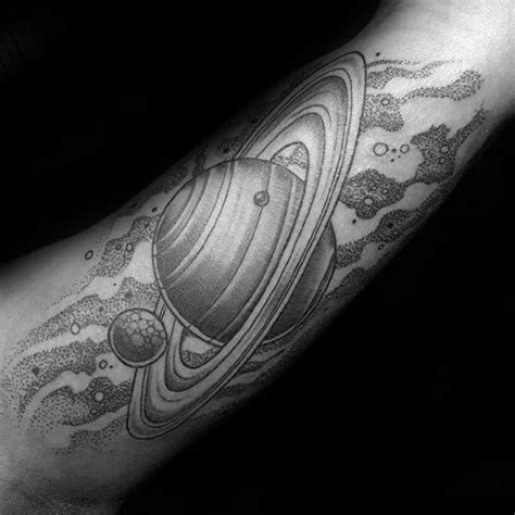 60 Saturn Tattoo Designs For Men Planet Ink Ideas