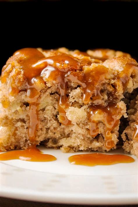 Moist Apple Cake Recipe With Bourbon Caramel Sauce Two 🧐kooks In The