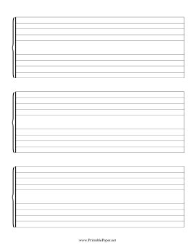 With my piano readiness class, we've been learning about staff notation. This music staff paper has lines that are extra large for the visually impaired. Free to ...