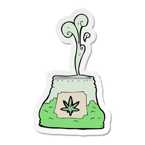 Cartoon Bag Of Weed Stock Illustration Illustration Of Funny 37031787