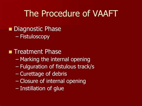 Vaaft In The Management Of Complex Peri Anal Fistula Ppt Download