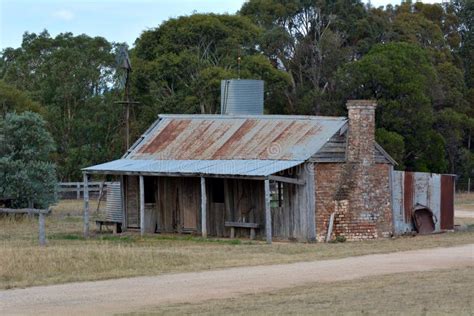 Deserted Australian Farm House In The Outback Of Australia Stock Image