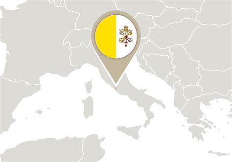 Vatican City On Europe Map 6935517 Vector Art At Vecteezy