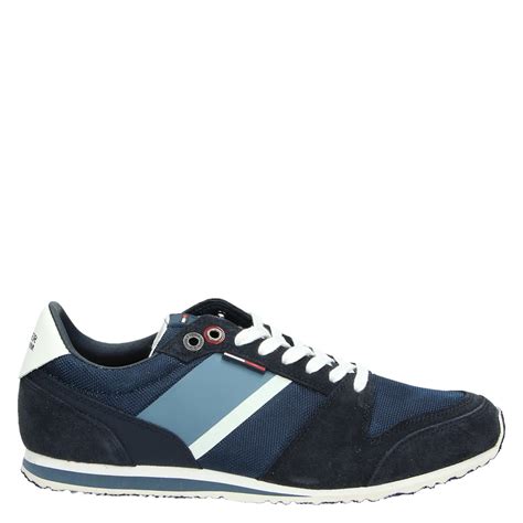 Tommy Jeans Lage Sneakers Voor Heren Blauw Shoemixxnl