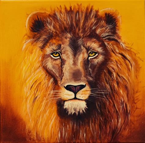Oil Painting Lion Head Oil Painting Lion Head Painting