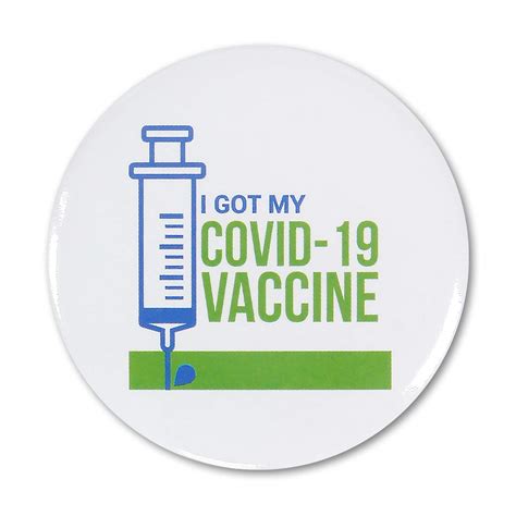 2 Inch Round I Got My Vaccine Pins Pinback Buttons Badges I Was Vaccinated For Nurses