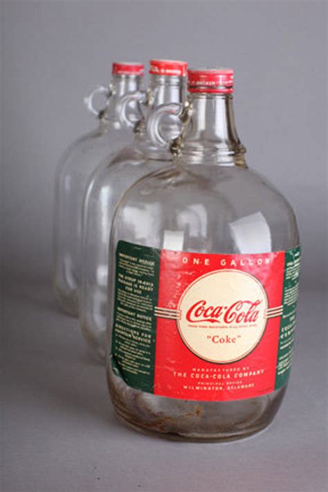 Vintage Glass Gallon Coca Cola Syrup Bottle Etsy