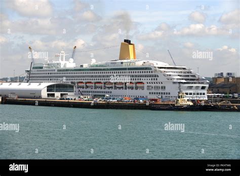 The Aurora Cruise Ship In Dock In Southampton Docks Hampshire Uk