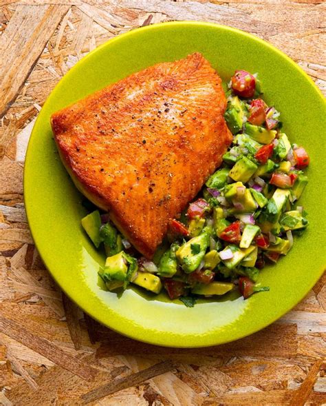 Salmon With Avocado Salsa Recipe Grilled Salmon With Avocado Salsa
