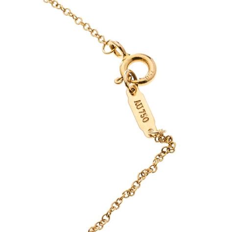 Tiffany And Co Infinity Diamond 18k Rose Gold Chain Necklace For Sale
