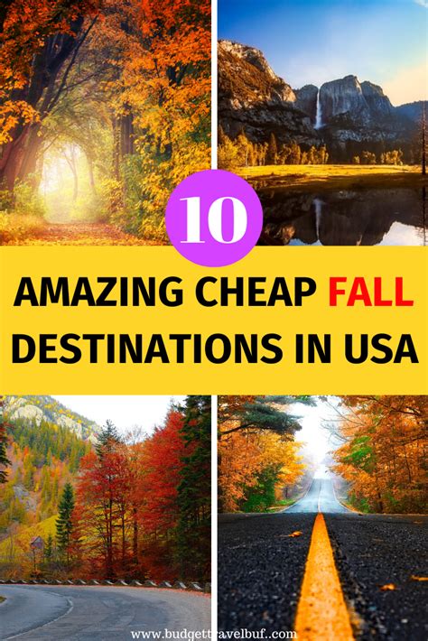10 Best And Cheap Fall Destinations In The United States In 2019 Fall