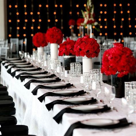 Awesome 25 Best Red Black Gold Party Decoration