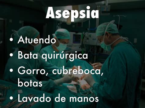 Asepsia Y Antisepsia Lavado De Manos Esterilizacion Microbiologia