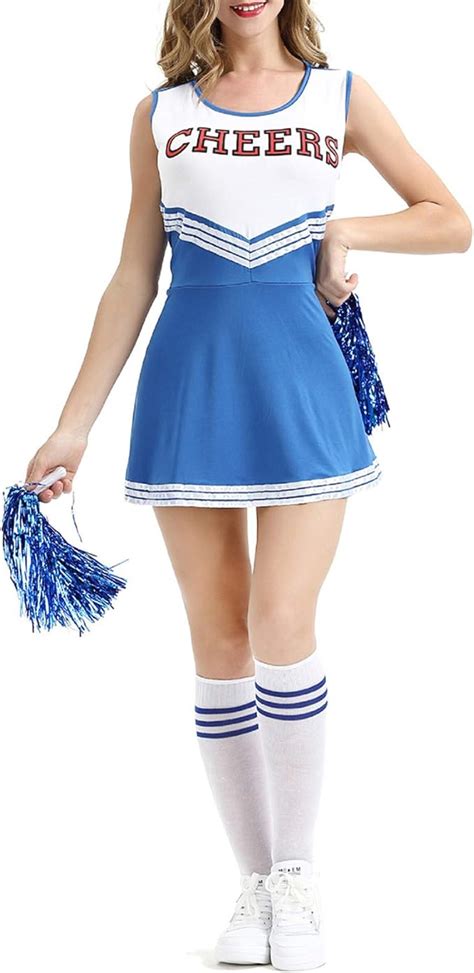 Shihong G Costume Da Cheerleader Uniforme Da Donna Con Vestito Operato