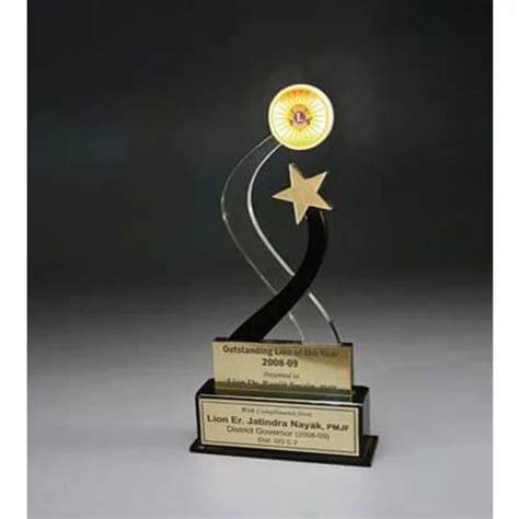 Acrylic Trophy And Award Metal Custom Corporate Award Trophy