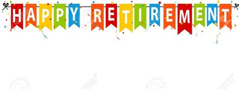 Happy Retirement Banner Vector Illustration Isolated On White
