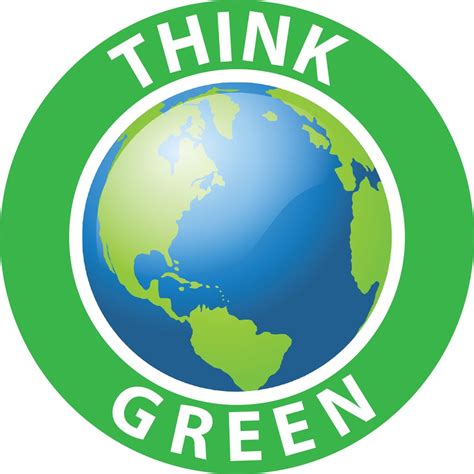 Think Green Hard Hat Stickers Pack Of 25