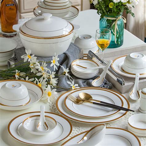 56pcs Bone China Dinnerware Sets My Aashis