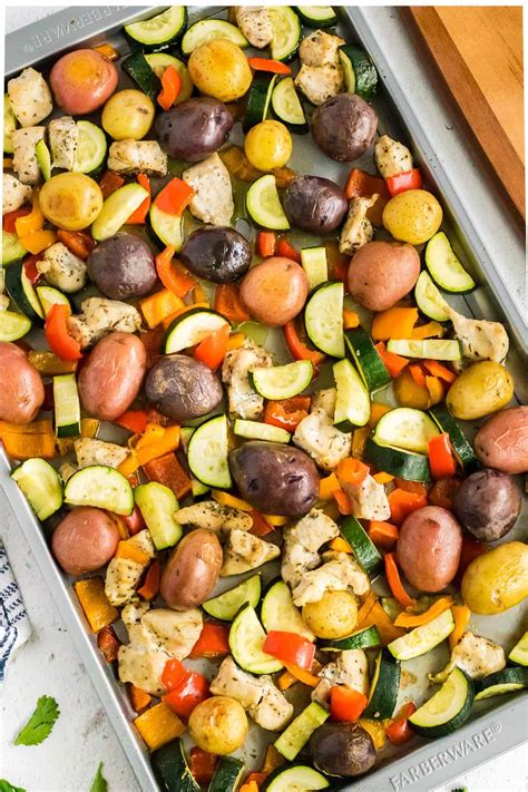 Sheet Pan Chicken And Veggies Healthy Easy Chicken Recipes