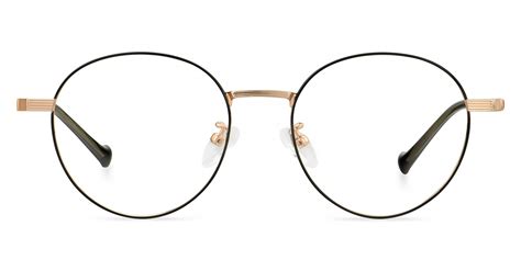 1903 round black eyeglasses frames leoptique