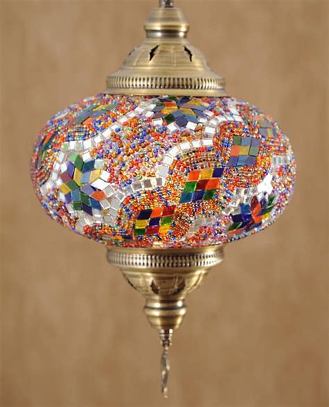 10 XL Turkish Moroccan Handmade Mosaic Hanging Ceiling Lantern Night