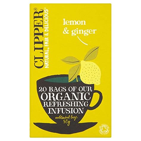 Clipper Organic Lemon Ginger Tea Bags Organic Tea