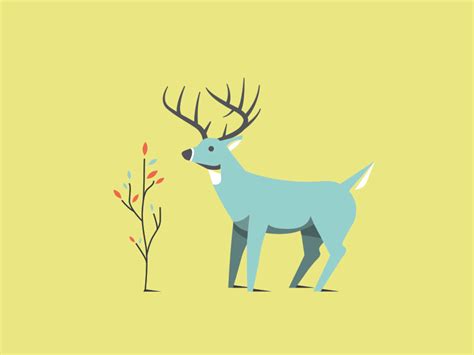 dribbble deer 2 by chad riedel