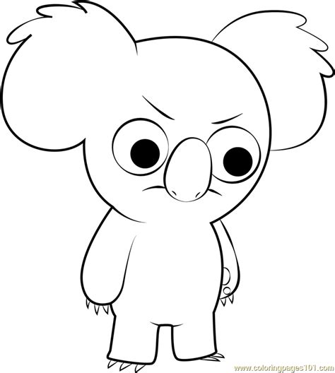 nom nom coloring page   bare bears coloring pages coloringpagescom