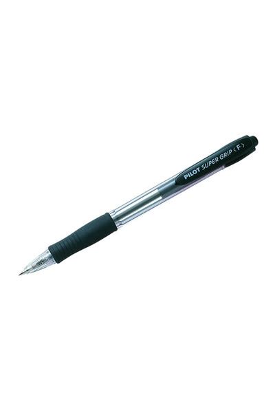 Pilot Pen Ballpoint Super Grip Bpgp 10r Retractable Fine Black Box