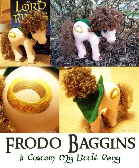 Frodo Baggins Mlp Custom By Thatg33kgirl On Deviantart Frodo Baggins