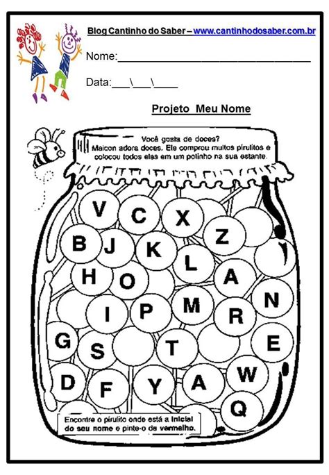 sugestões de atividades para trabalhar o nome na educação infantil Pesquisa Educação