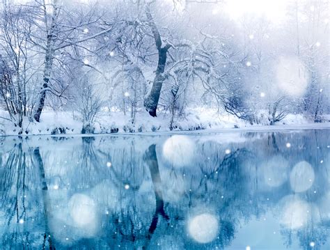 Snowy Lake Wallpaper Free Hd Winter Images