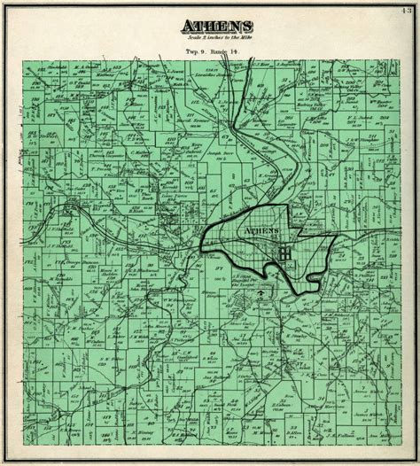 Athens County Ohio Township Map