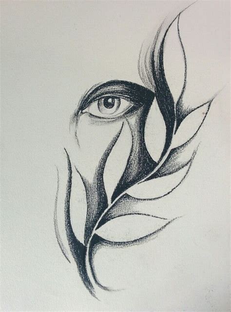 #Charcoal #abstract #sketch Nature Art Drawings, Dark Art Drawings, Art