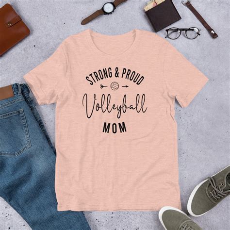 Fuerte Y Orgulloso Voleibol Mamá Camiseta Lindo Voleibol Etsy