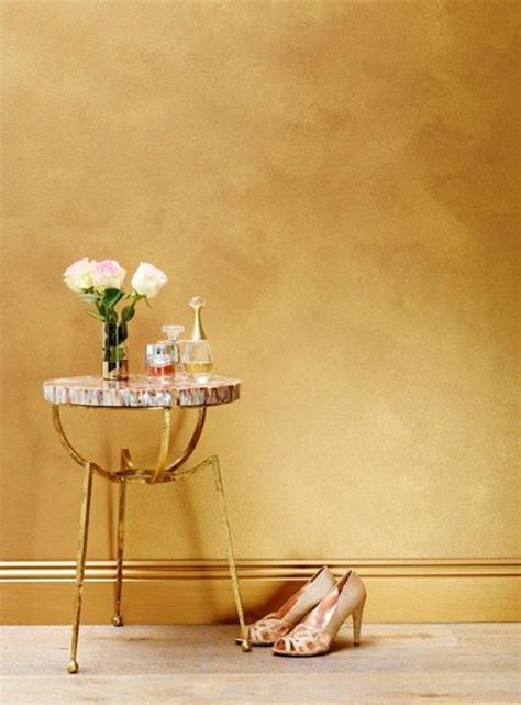 I think my diy painting can use just a little more paint in a can i squeeze out all the paint from a water colour tube, and let the paint dry, so that i can get a wet brush and brush paint off it? Liquid Gold | Gold painted walls, Room paint, Gold walls