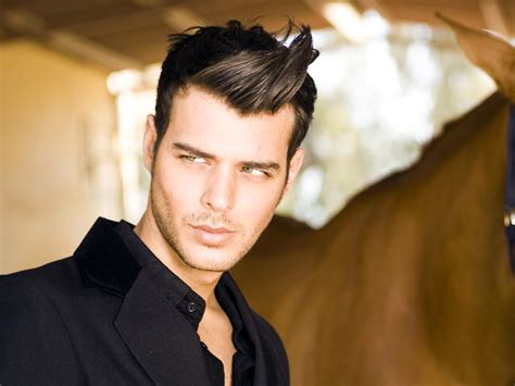 Charismatic Male Look Long Fringe Flipped To The Back