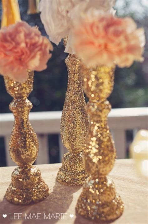 Glam Wedding Decor 14 Diy Glitter Wedding Ideas Style Motivation