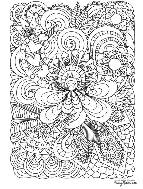 Free Printable Pattern Coloring Pages Printable Templates