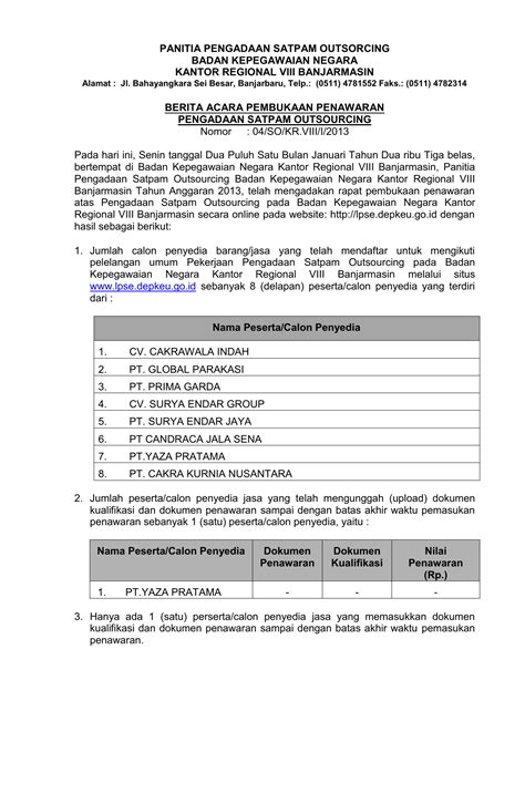 Contoh Surat Penawaran Barang Pt Prima Nusantara Sribu Desain Logo