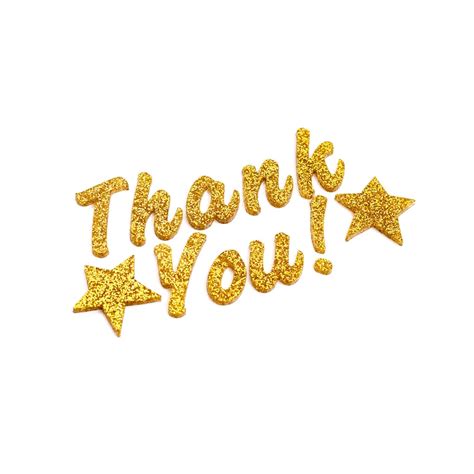 12 Pack Gold Sparkle Thank You Stickers By Recollections™ Michaels