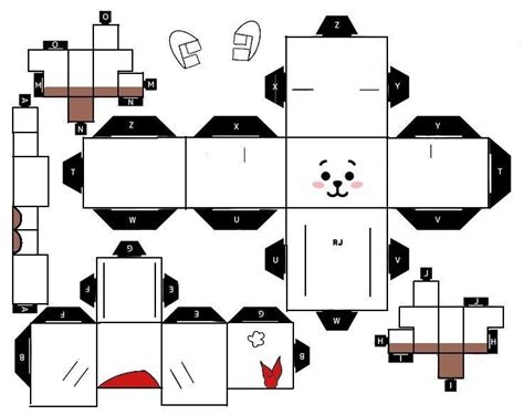 Pin By Leandra On Decorações Paper Toys Bt21 Paper Doll Template