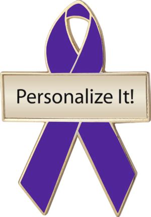 Purple Awareness Ribbons | Personalized Awareness Pins | No Minimums | Personalized Cause ...
