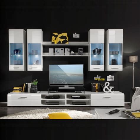 Maybe you would like to learn more about one of these? Shot Living Room Furniture Set In White Gloss With LED