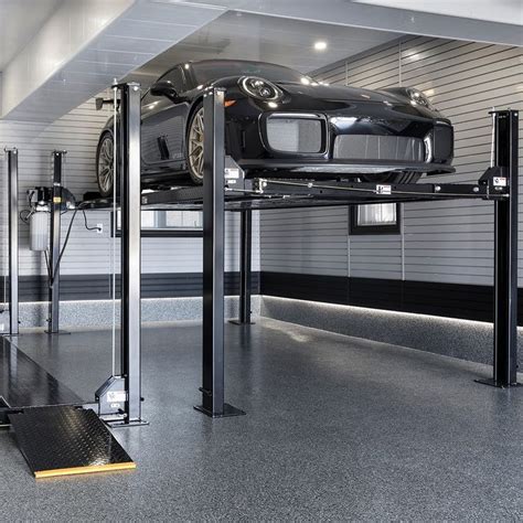 Double Car Lift Garage Garage Living Garage Design Luxury Garage