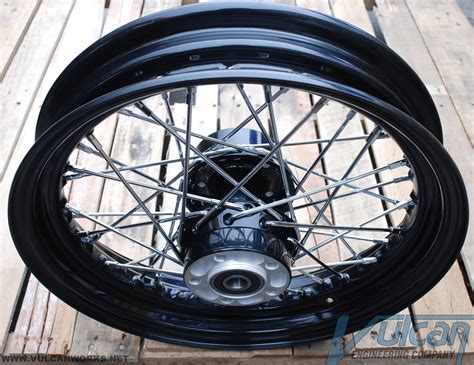 16 Rear Wire Wheel Black Harley 40 Spoke 2000 Up