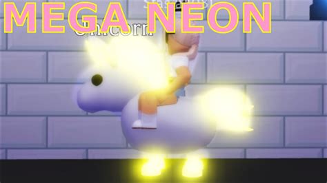 Mega Neon Unicorn In Adopt Me Roblox