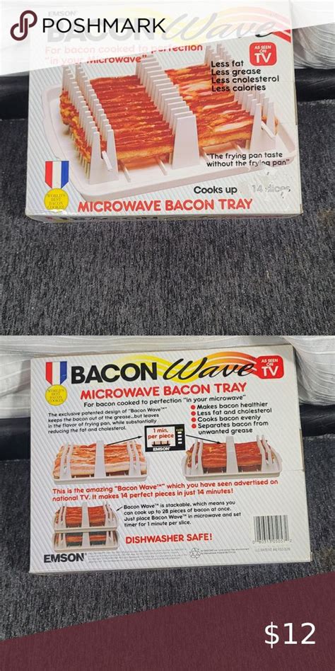 Emson Bacon Wave Microwave Bacon Cooker New In 2022 Microwave Bacon