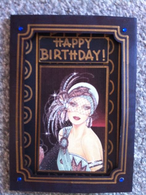 Art Deco Birthday Card Cricut Cards Art Deco Deco
