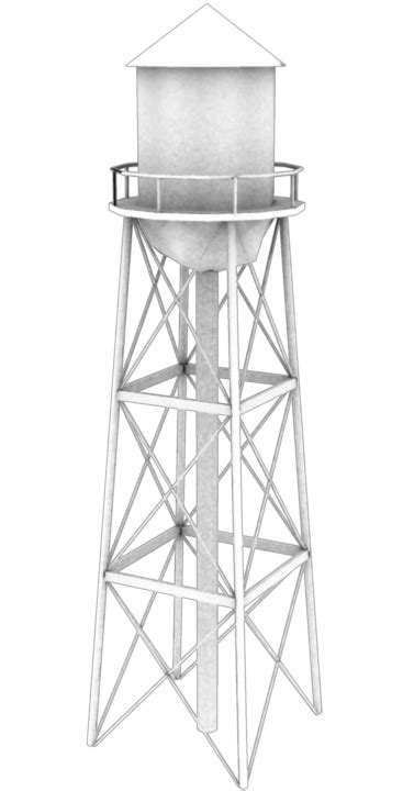Game Art Blog Water Tower Model Done
